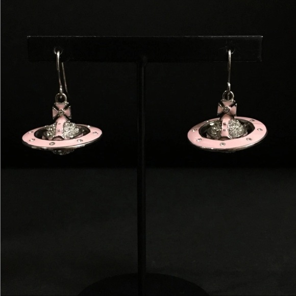 Vivienne Westwood Orb Rhinestone Dangle Earrings